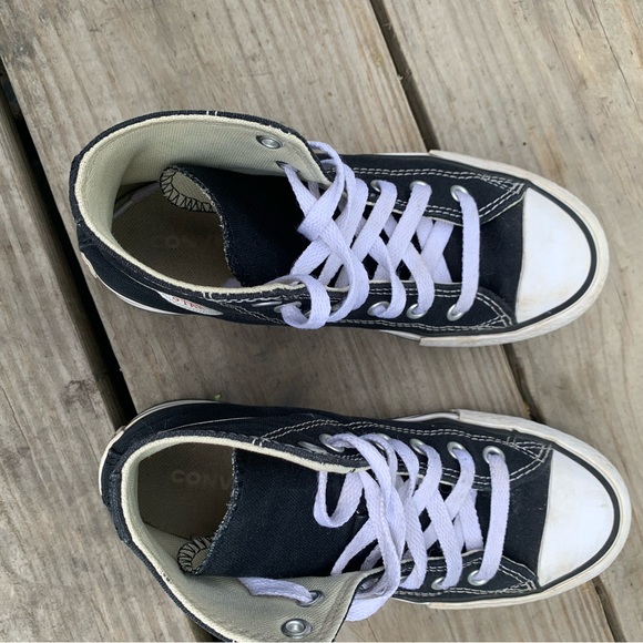 CONVERSE ALL STAR Chuck Taylor Youth Size US 2 EUR 33.5 Black Sneakers - Picture 5 of 8